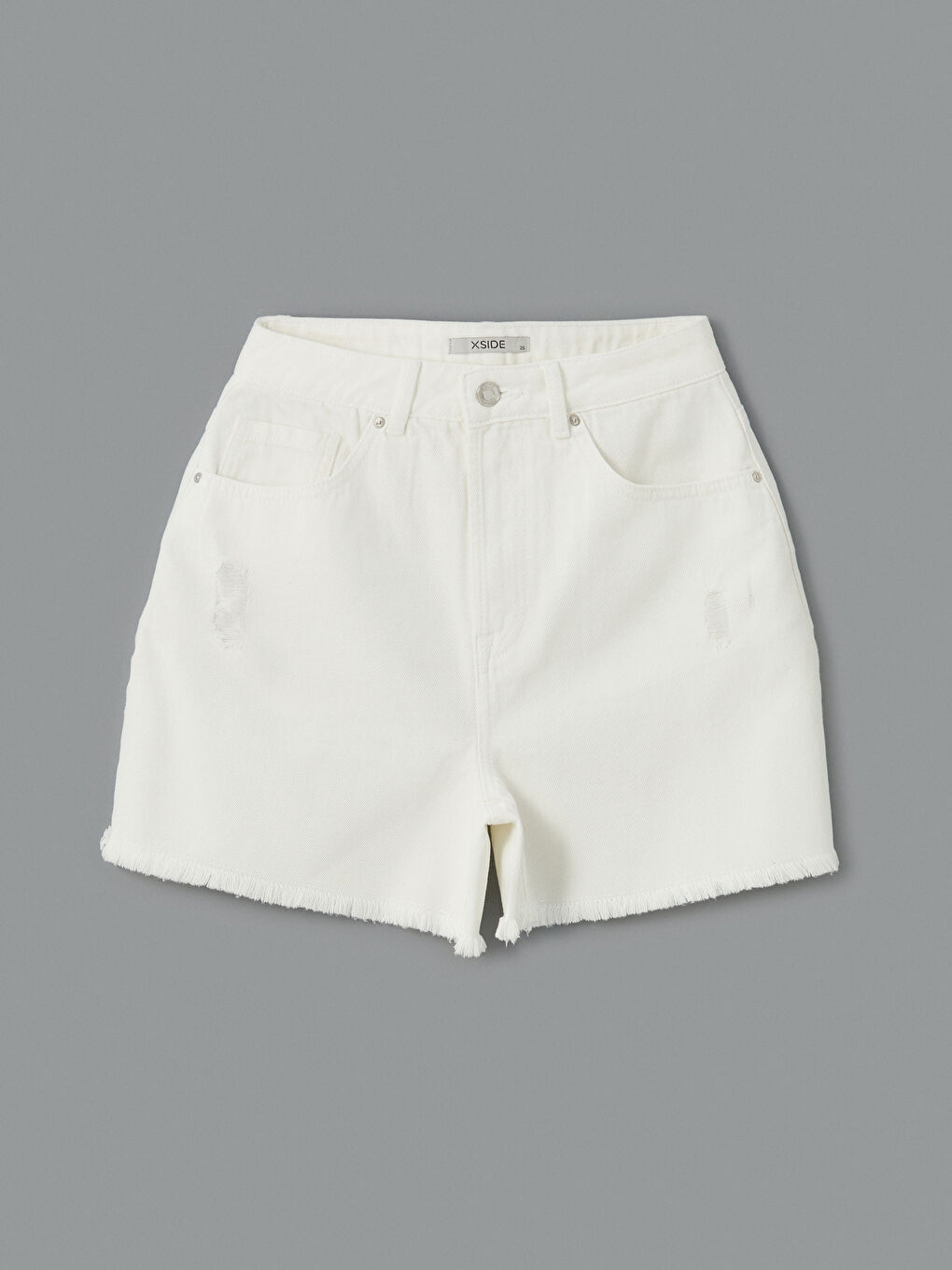 Slim Fit Women's Denim Shorts -S53147Z8-Q6K
