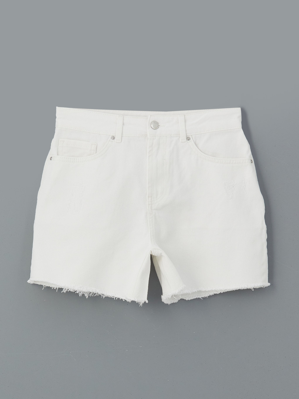 Slim Fit Women's Denim Shorts-4