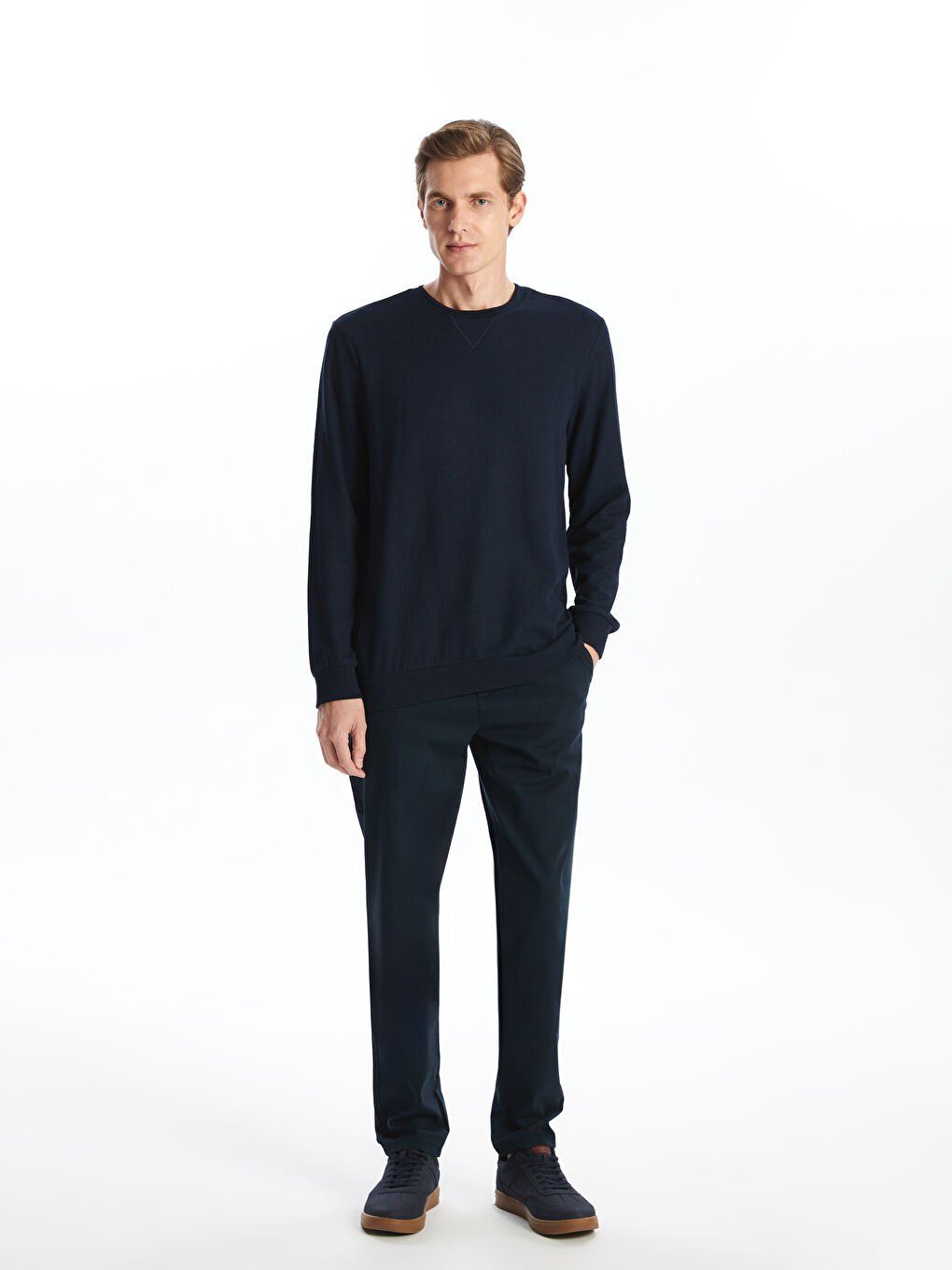 Slim Fit Gabardine Men's Chino Trousers -S53169Z8-KN7