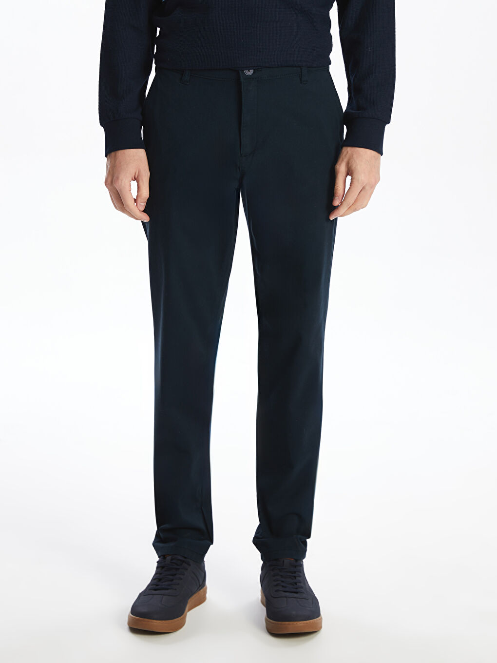 Slim Fit Gabardine Men's Chino Trousers -S53169Z8-KN7
