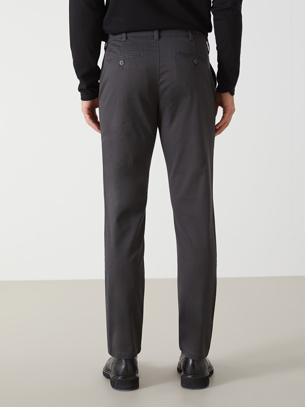 Slim Fit Gabardine Men's Chino Trousers -S53169Z8-S2L