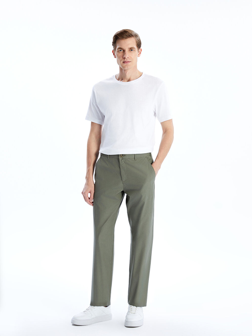 Čino pantalone za muškarce, opuštenog kroja -S53170Z8-F47