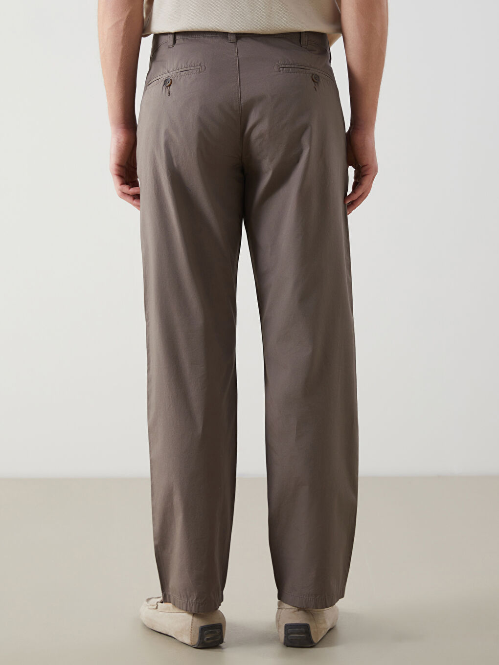 Relaxed Fit Men's Chino Trousers -S53170Z8-KDE