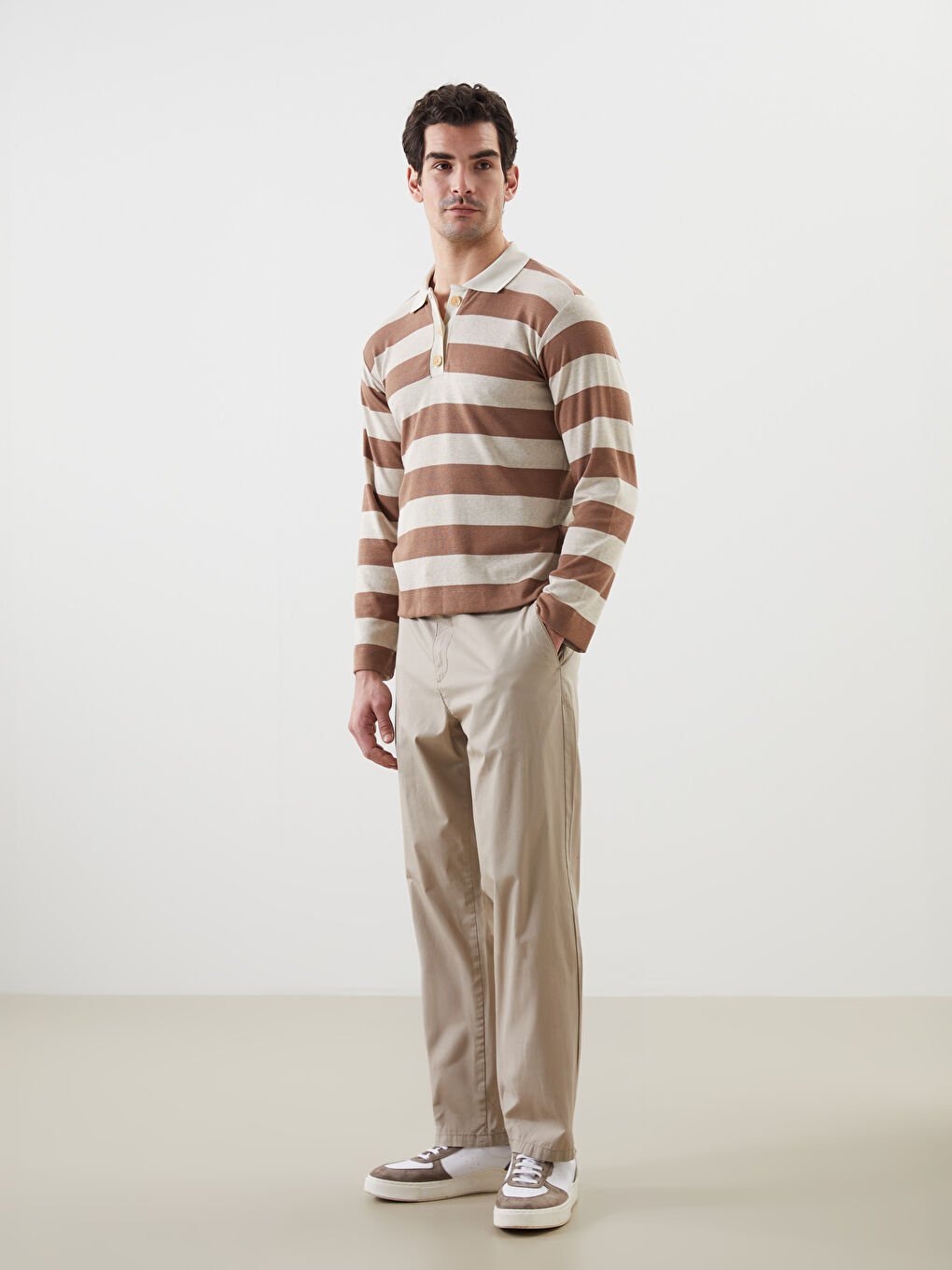Čino pantalone za muškarce, opuštenog kroja -S53170Z8-S2N
