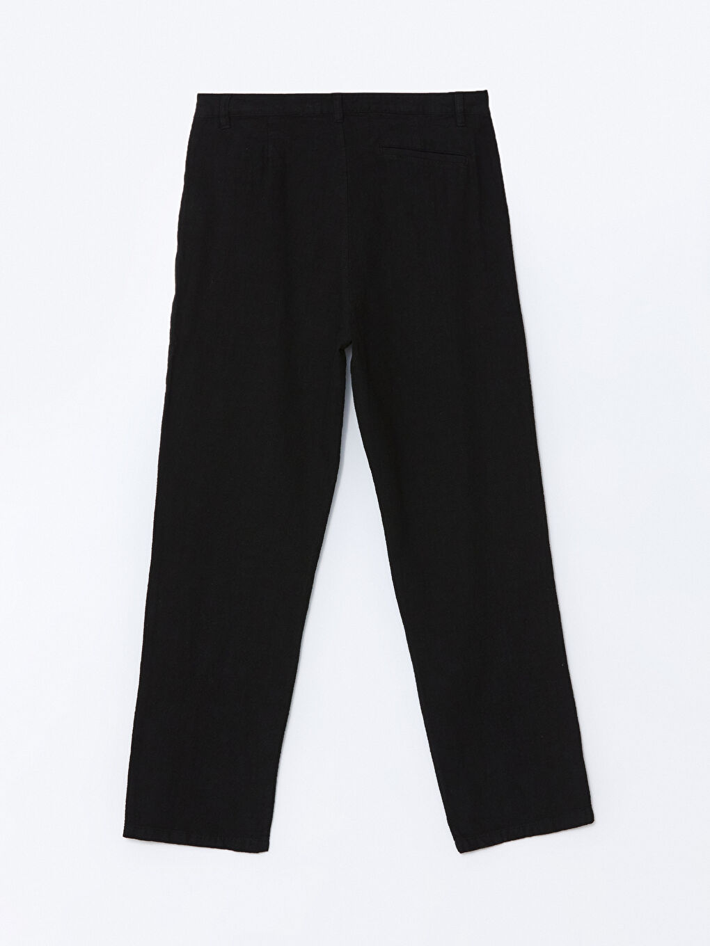 Relaxed Fit Linen Look Men's Trousers -S53184Z8-RQL