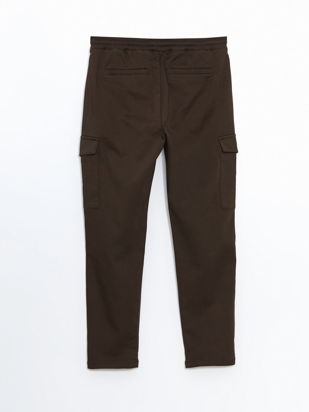 Kahverengi Slim Fit Erkek Kargo Pantolon-5