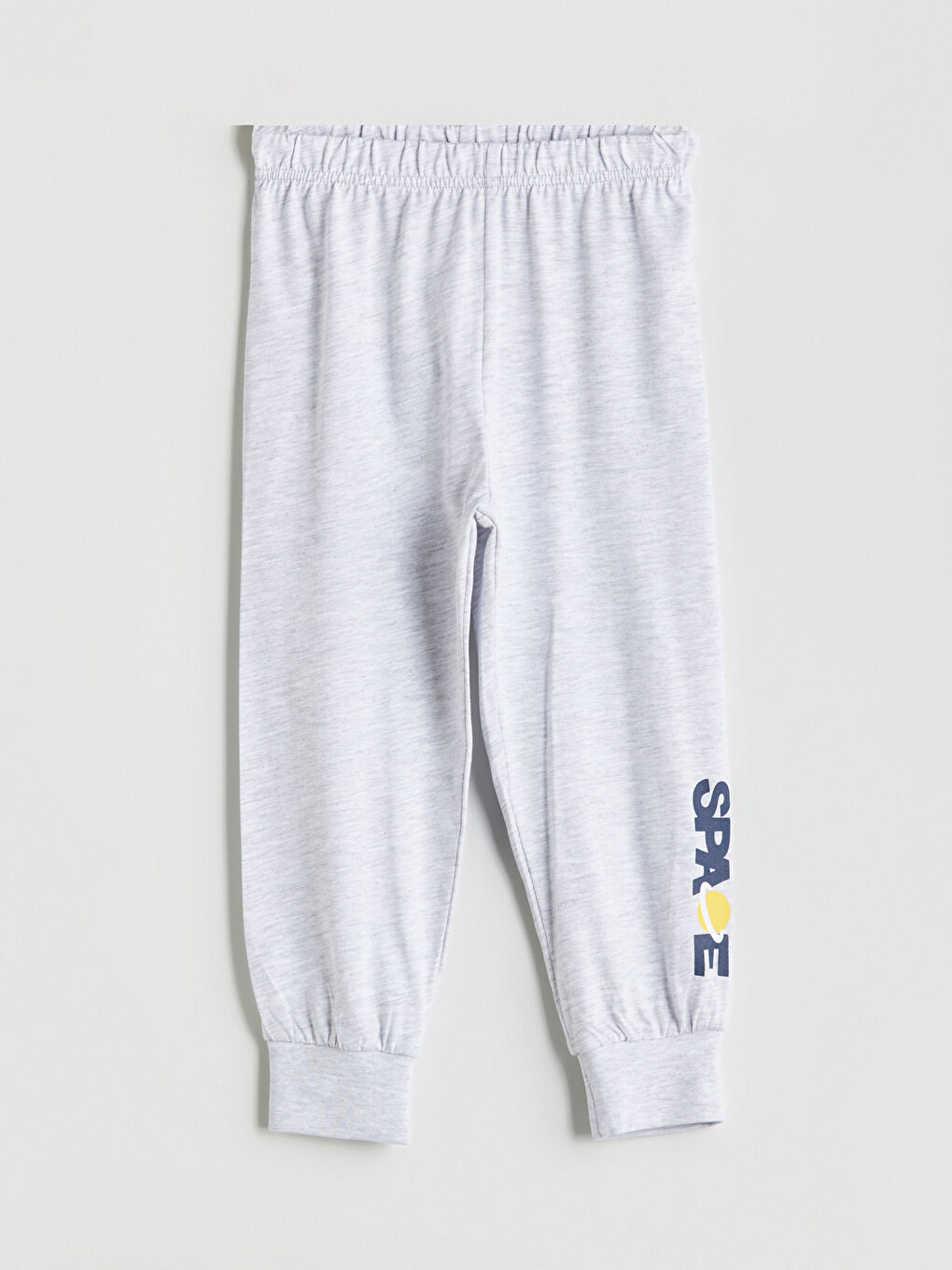 Gri Baskılı Erkek Çocuk Penye Pijama Alt