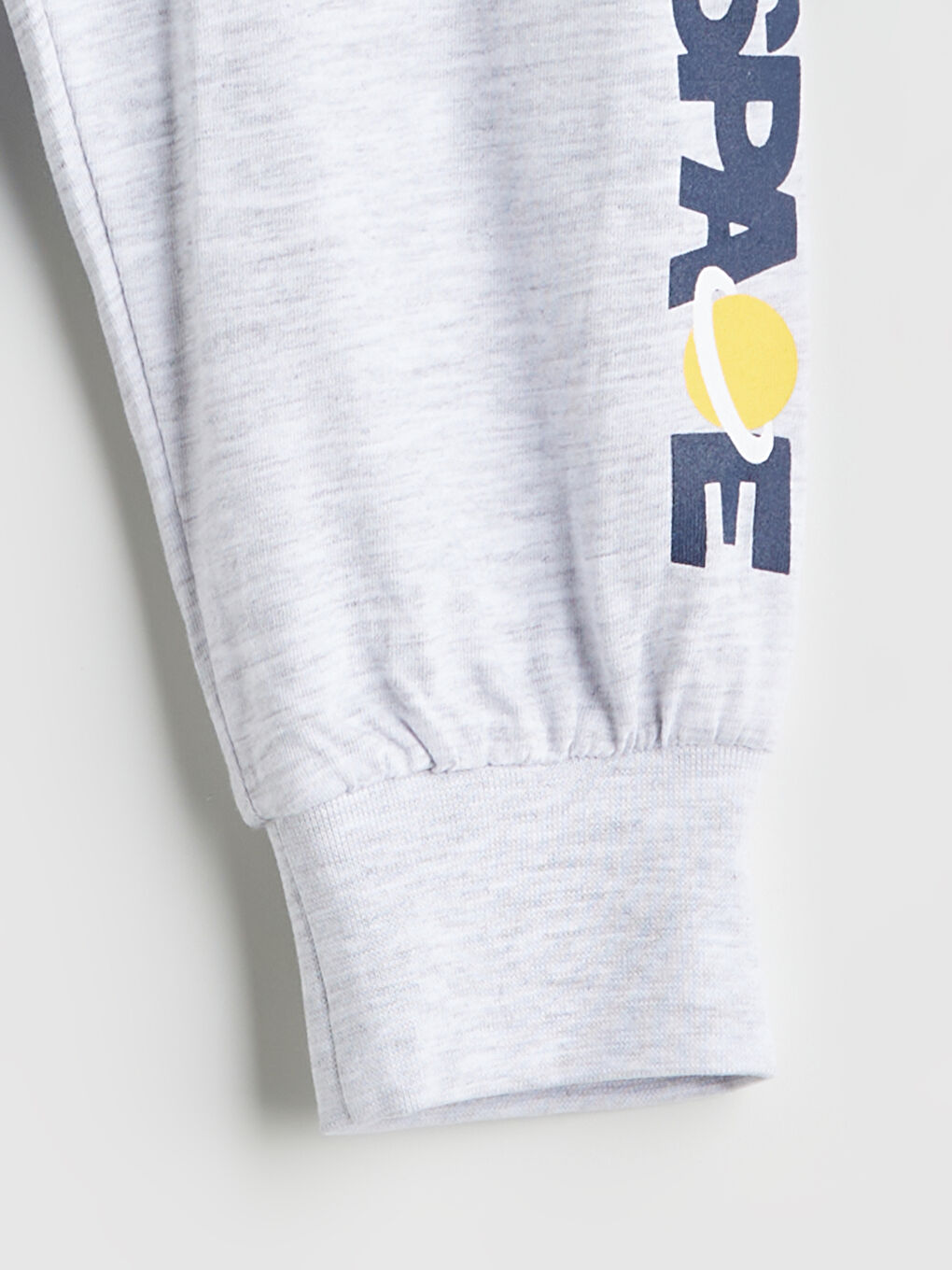 Gri Baskılı Erkek Çocuk Penye Pijama Alt-1