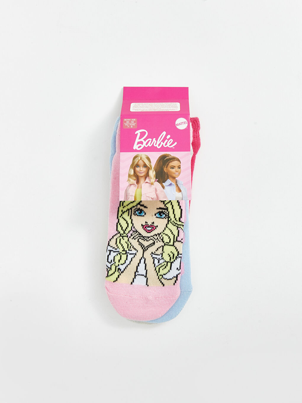Barbie Patterned Girl's Socks 5-Pack -S53306Z4-G8E