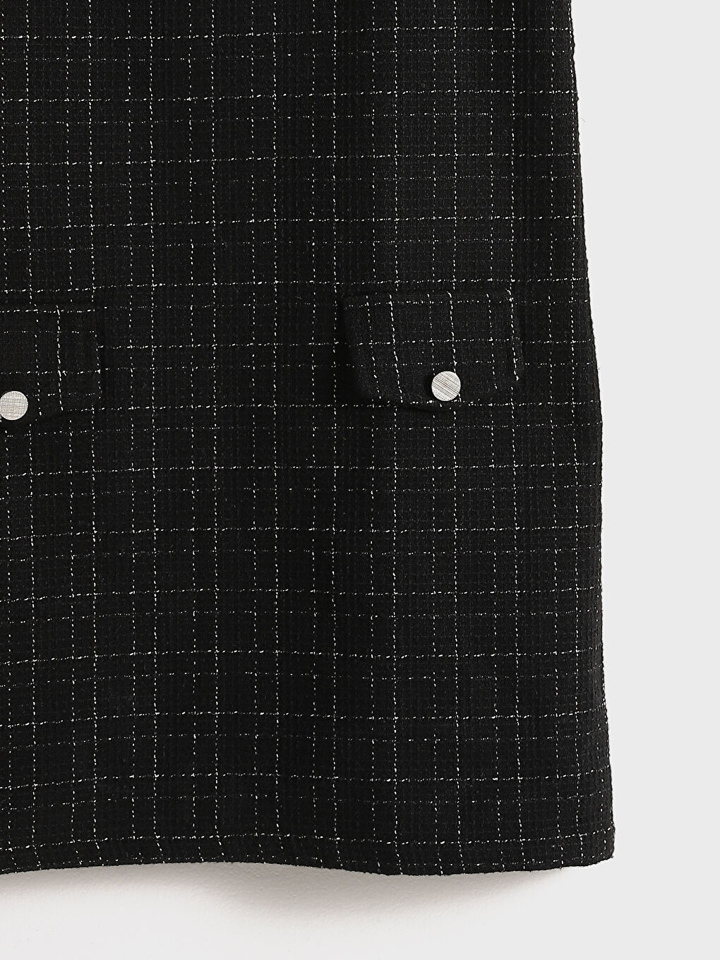 Crew Neck Girls' Tweed Dress -S53323Z4-LKX