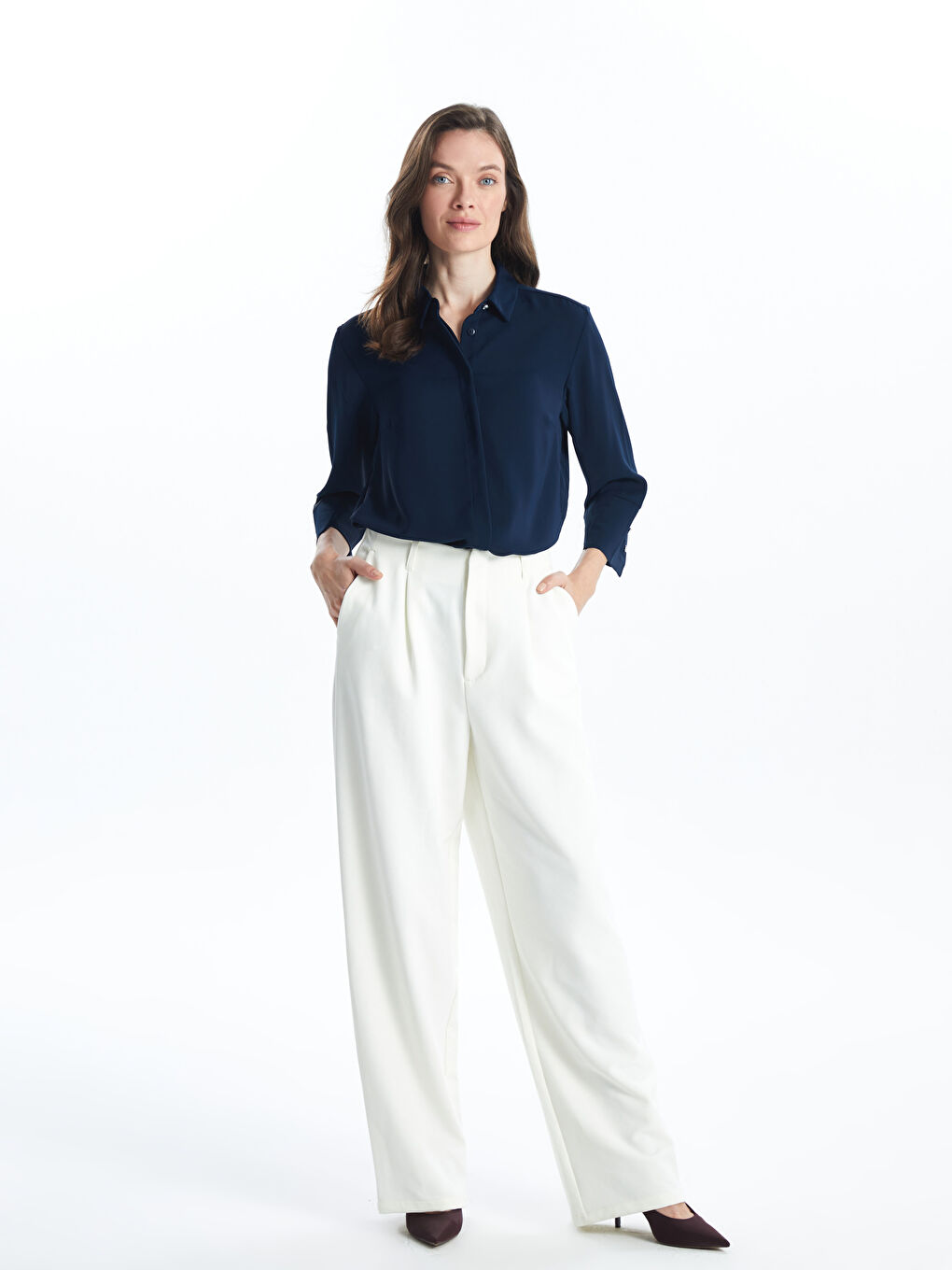 Regular Fit Women's Shirt -S53329Z8-E1J