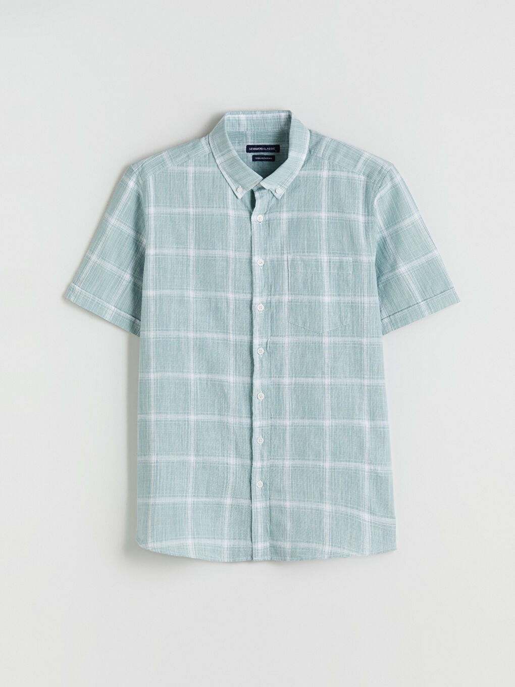 LCWAIKIKI Classic Regular Fit Short Sleeve Plaid Poplin Men's Shirt -S53338Z8-LM7