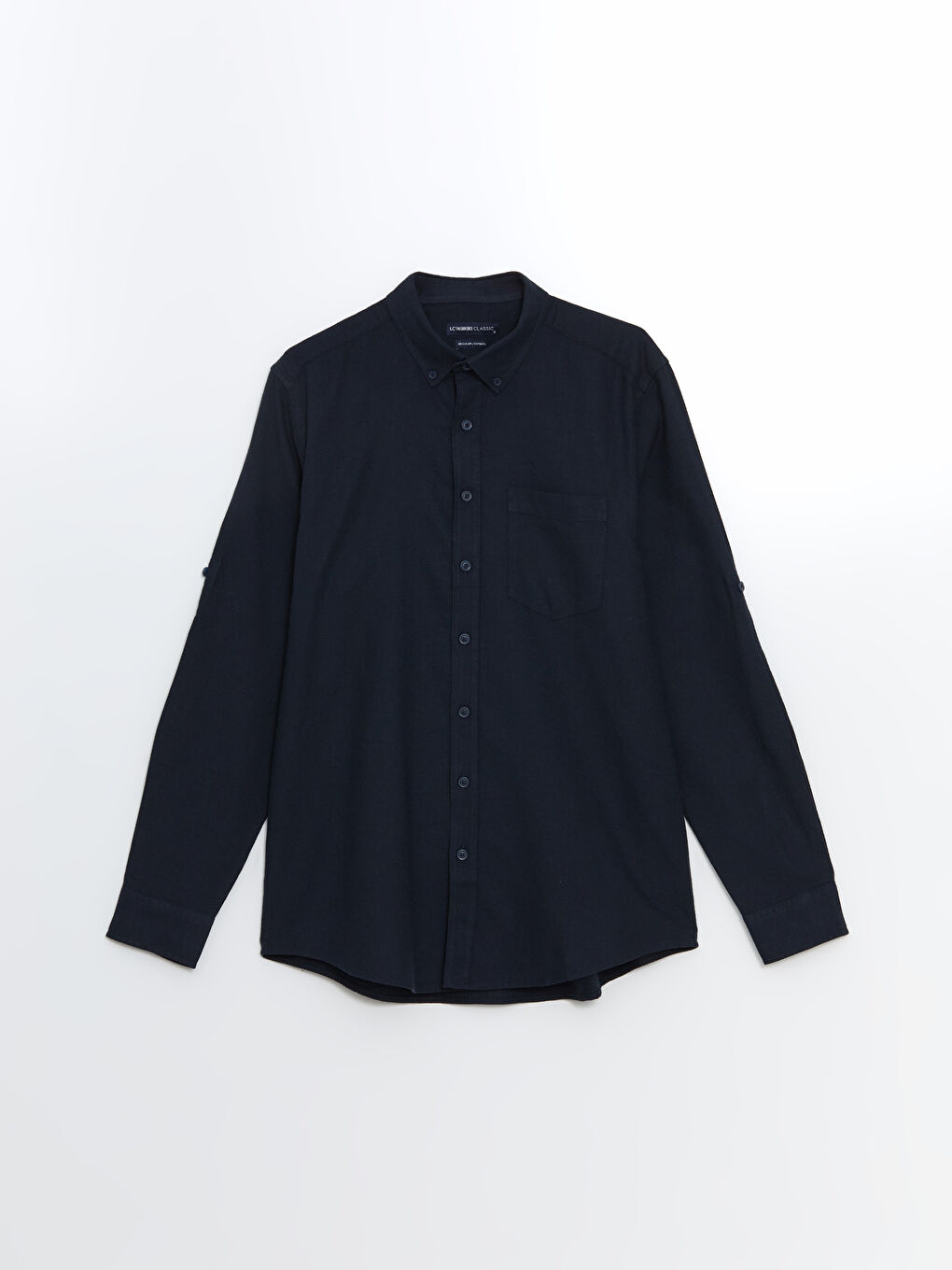 Regular Fit Long Sleeve Linen Blend Men's Shirt -S53339Z8-RFH