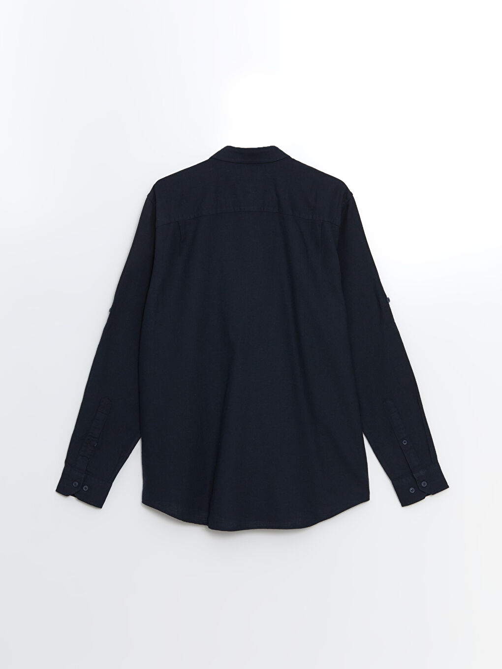 Regular Fit Long Sleeve Linen Blend Men's Shirt -S53339Z8-RFH