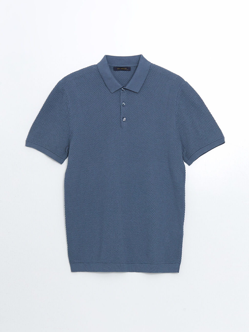 Polo Neck Short Sleeve Men's Tricot Sweater -S53397Z8-KJF
