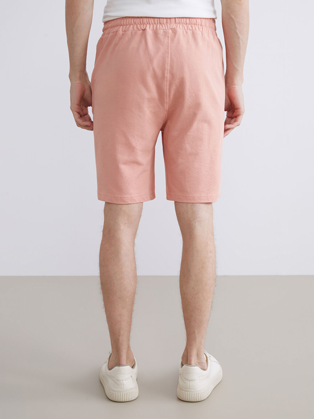 Pembe Standart Kalıp Erkek Şort-3