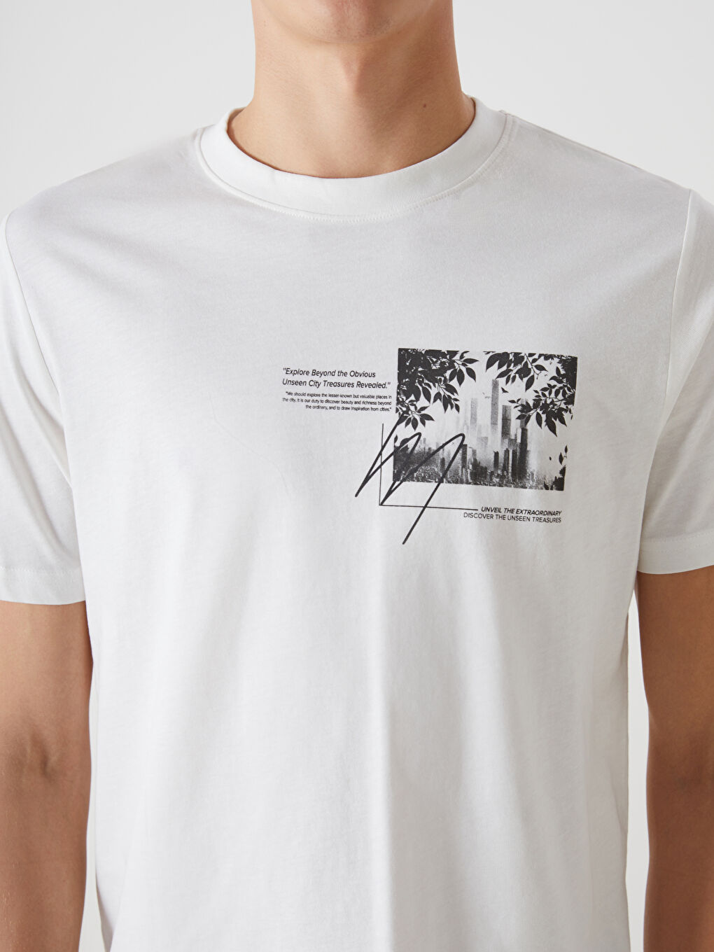 Crew Neck Printed Jersey Men's T-Shirt -S53435Z8-R9J