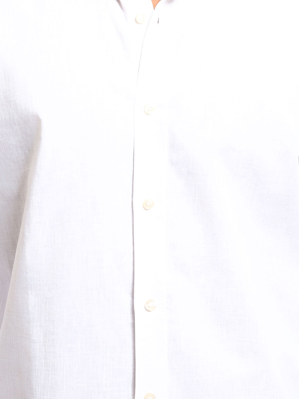 قميص رجالي بأكمام طويلة وخليط كتان بقصة عادية-2