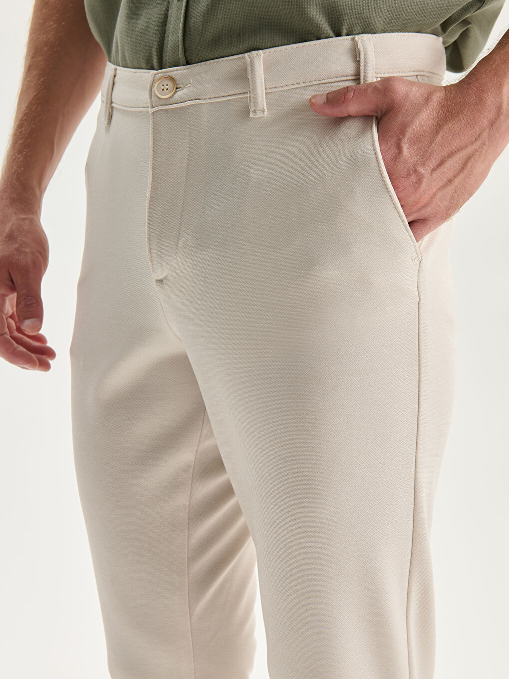 بنطلون تشينو رفيع للرجال-2