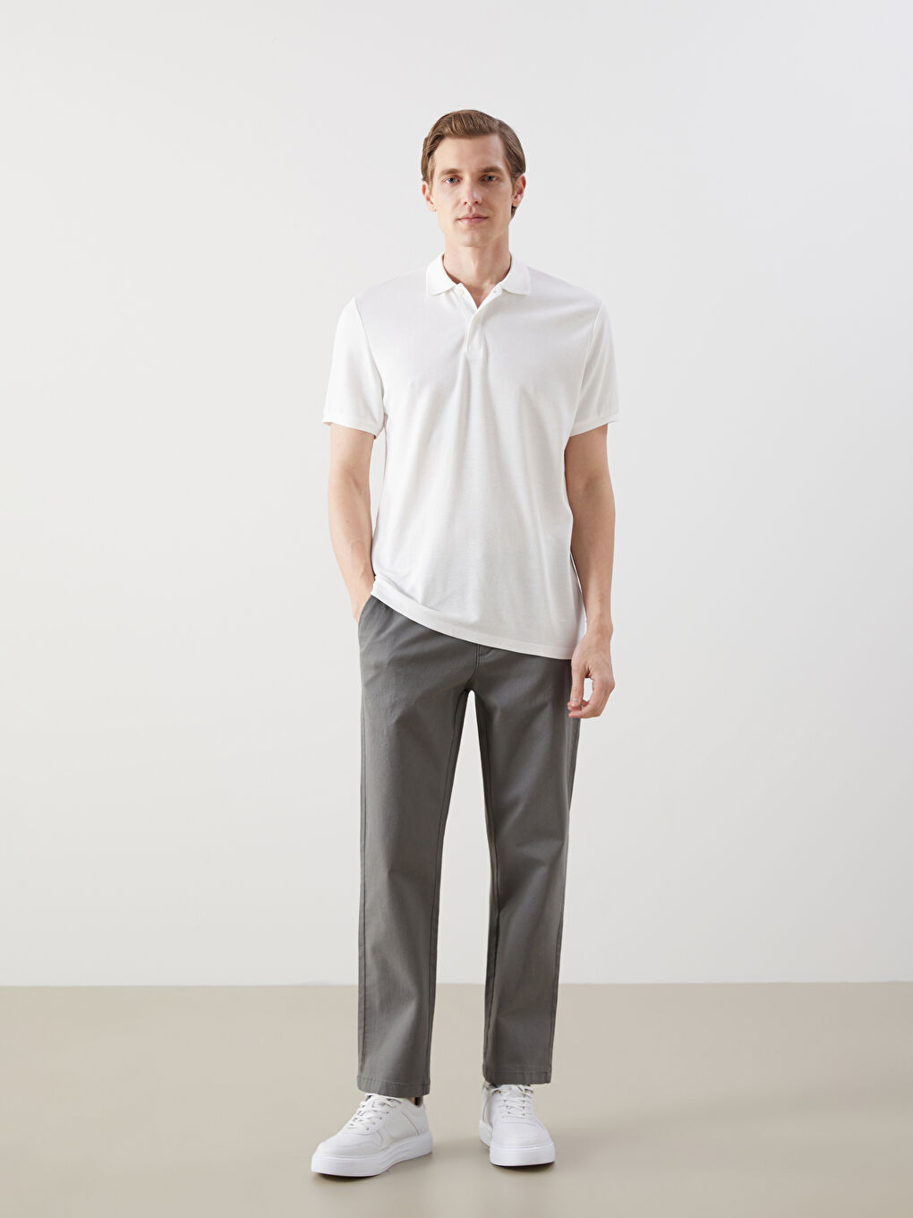 Standard Fit Men's Chino Trousers -S53475Z8-P5X
