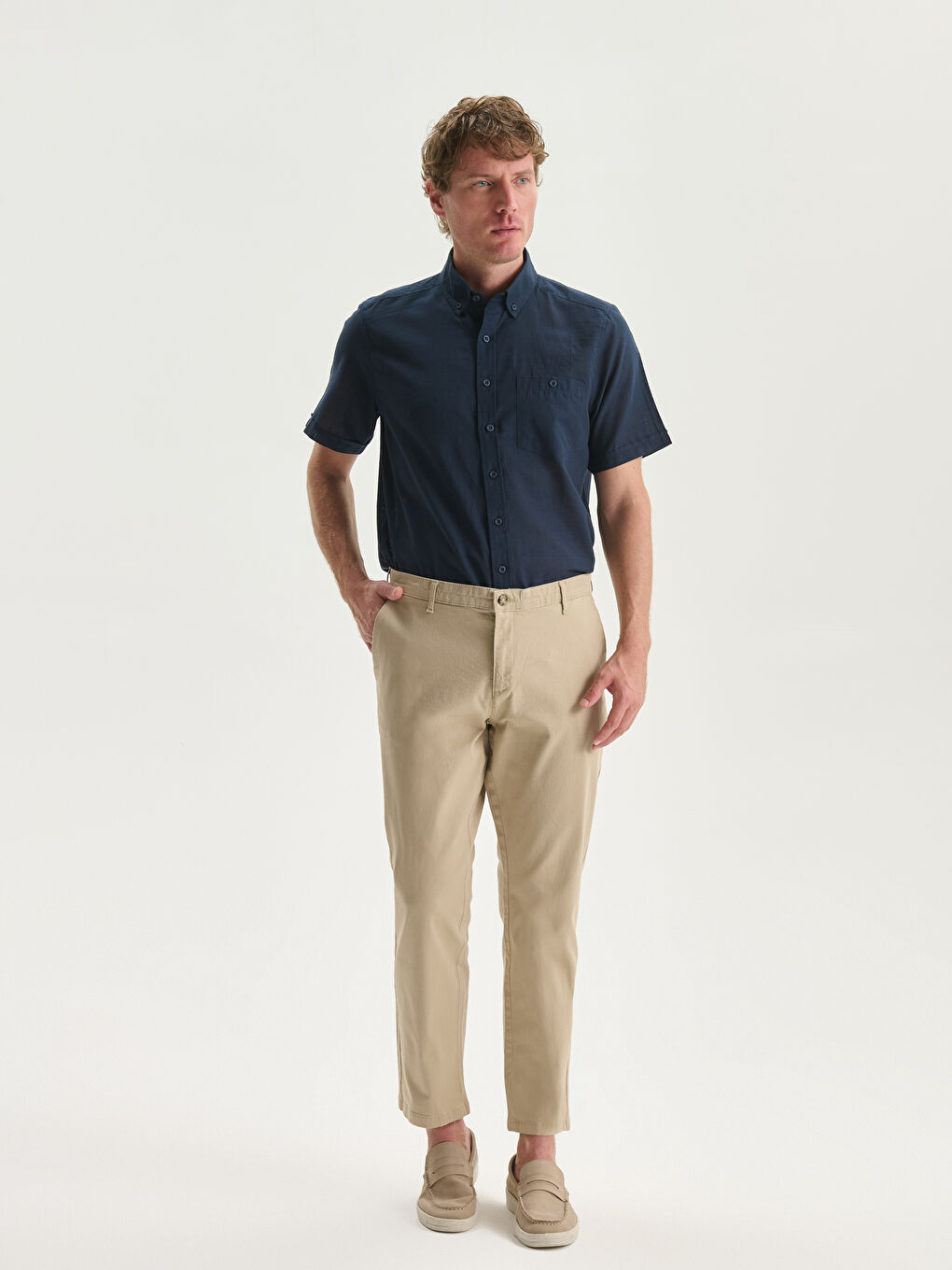 Standard Fit Men's Chino Trousers -S53475Z8-S2N