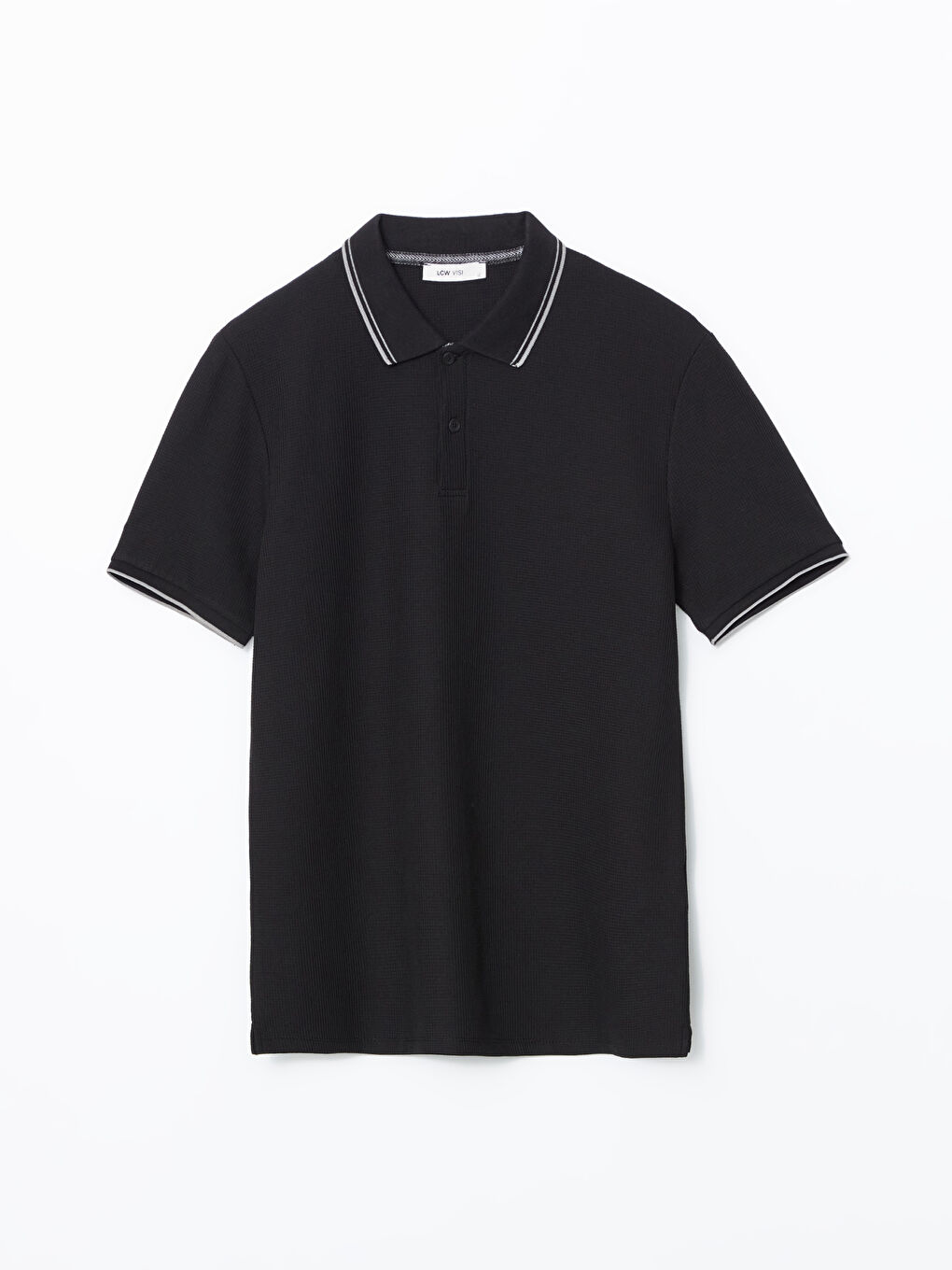 Polo Neck Short Sleeve Men's T-Shirt -S53482Z8-CVL - LC Waikiki