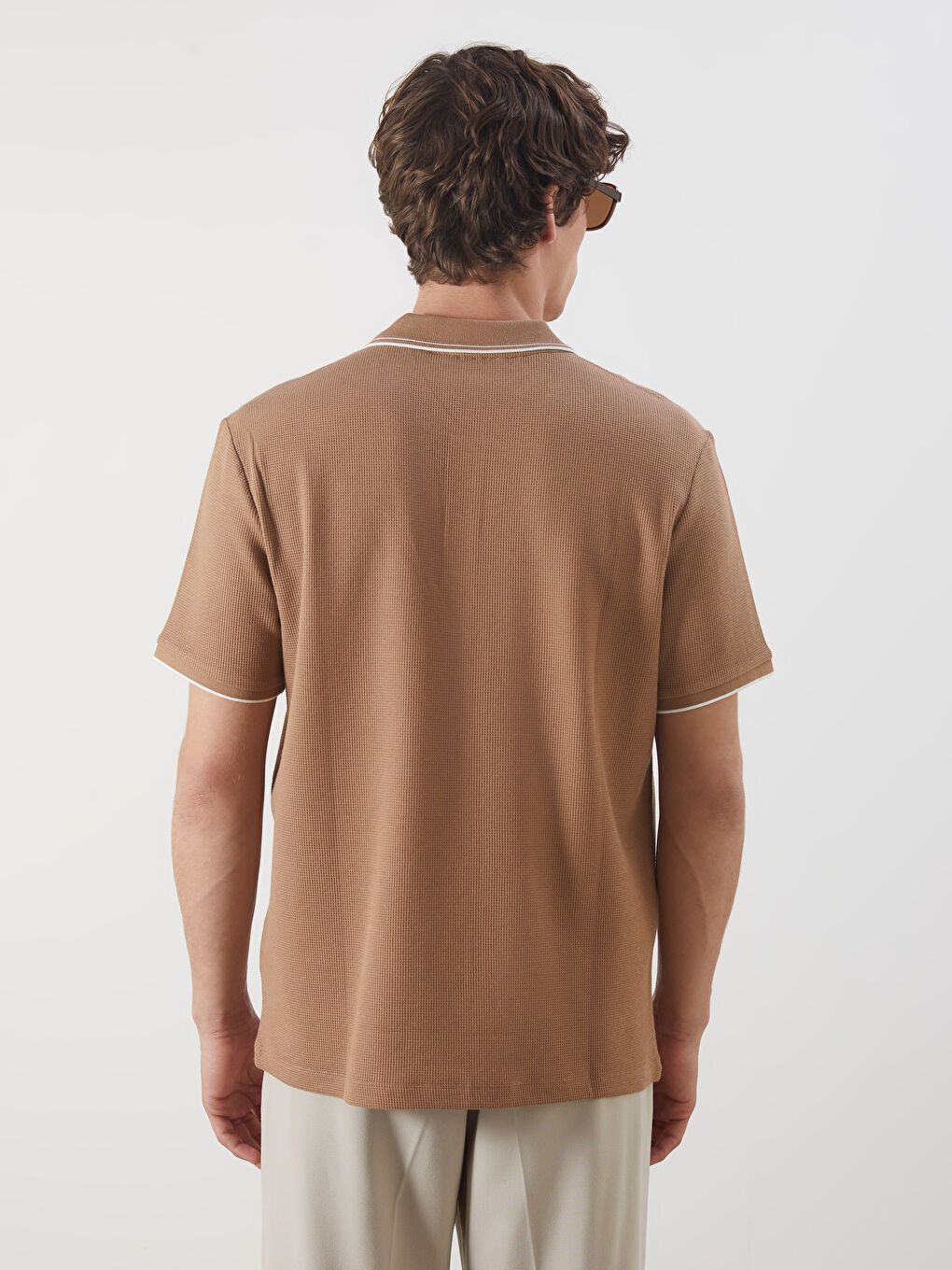 Polo Neck Short Sleeve Men's T-Shirt -S53482Z8-T5N