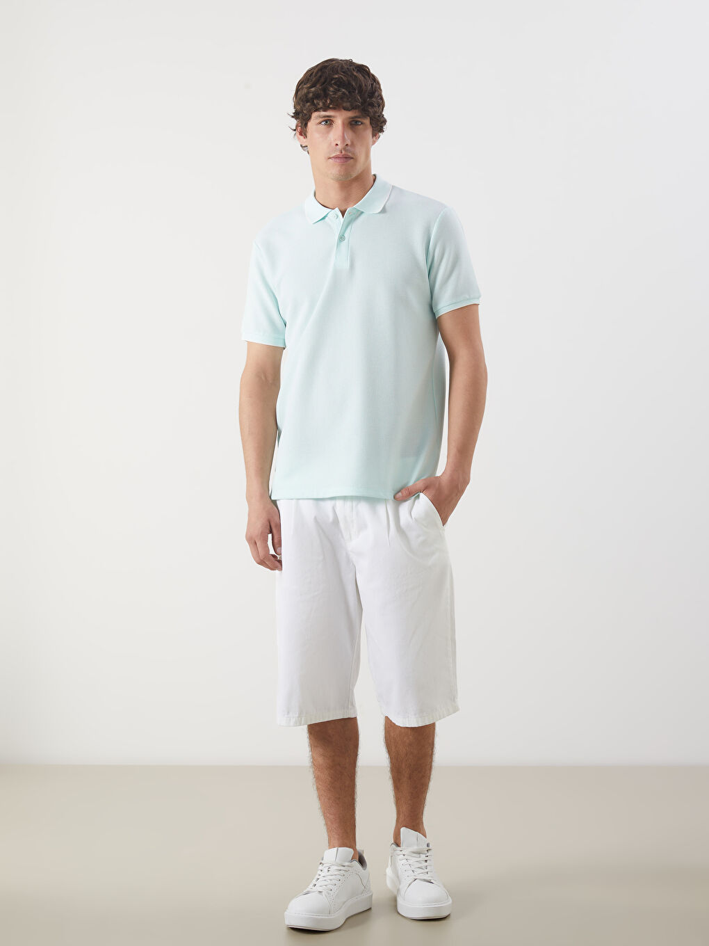 Polo Neck Short Sleeve Men's T-Shirt -S53482Z8-VKW