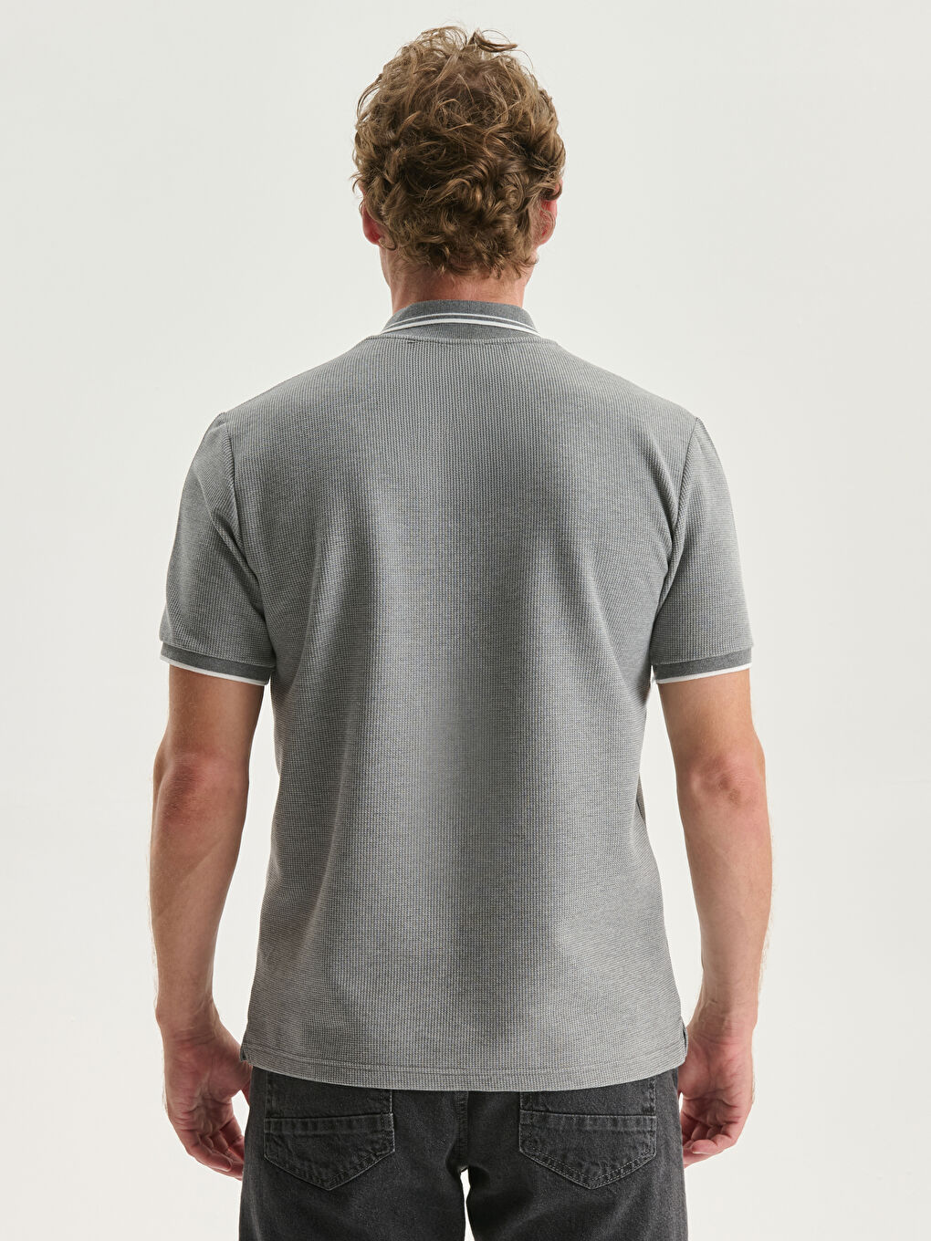 Polo Neck Short Sleeve Men's T-Shirt -S53482Z8-LAL