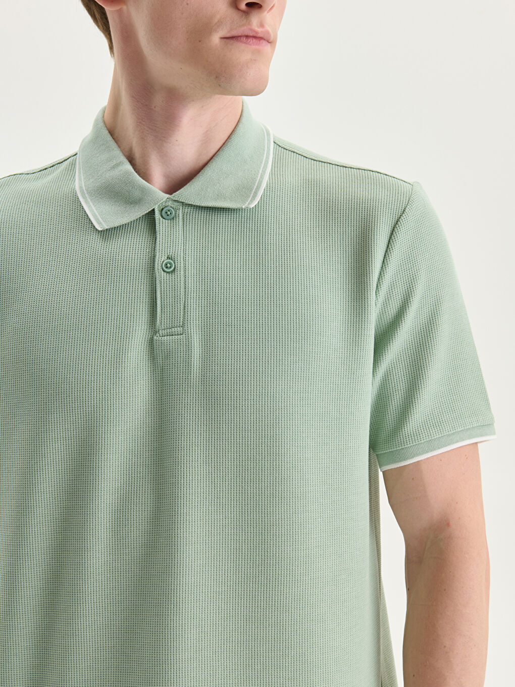 Polo Neck Short Sleeve Men's T-Shirt -S53482Z8-J1S
