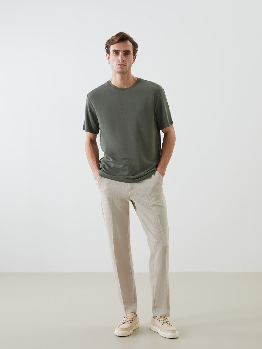 Crew Neck Short Sleeve Men's T-shirt -S53486Z8-PX2