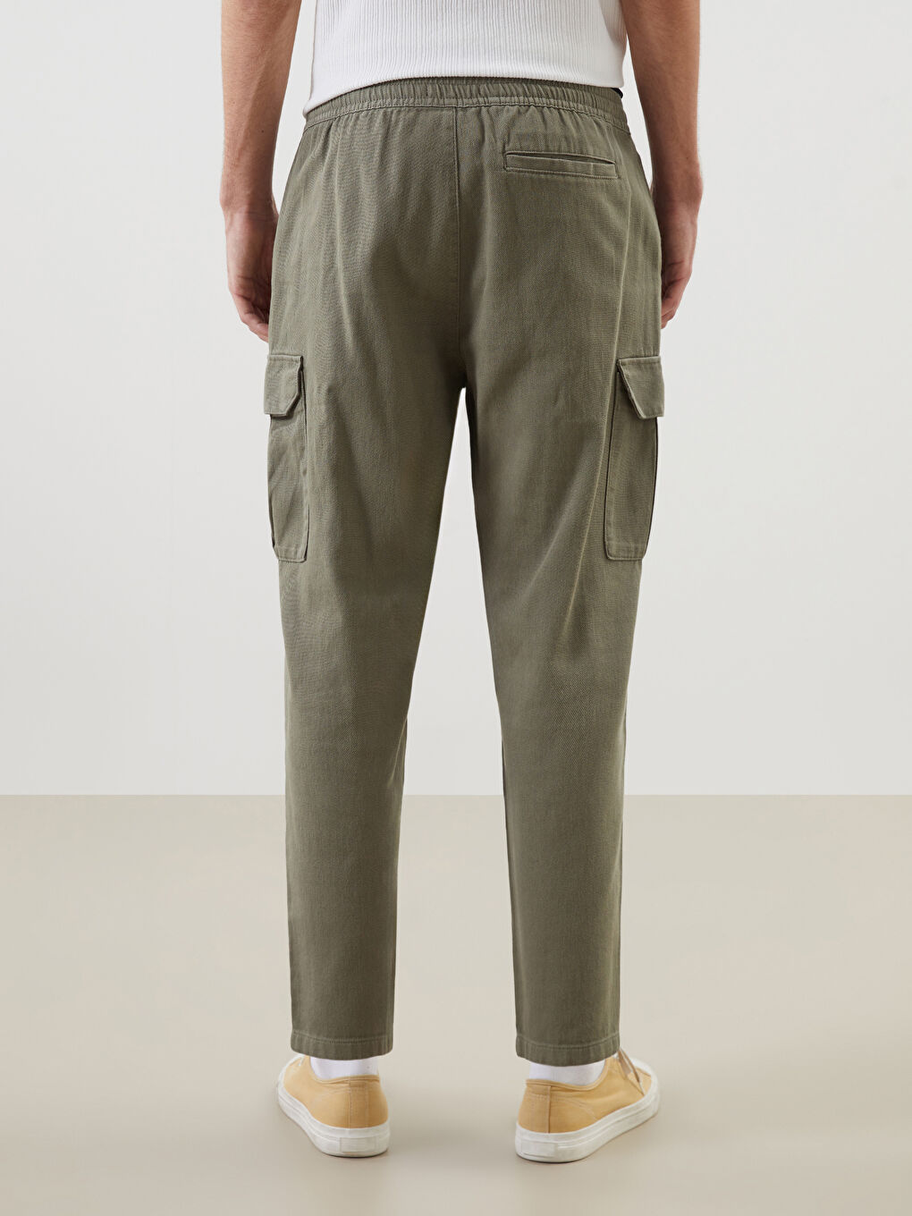 XSIDE Muške Cargo Pantalone Opuštenog Kroja Izgleda Lana -S53489Z8-S5R