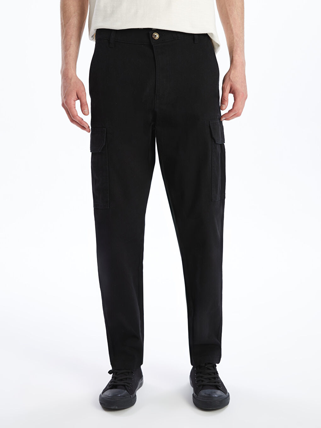 Standard Fit Men's Cargo Trousers -S53490Z8-RQL