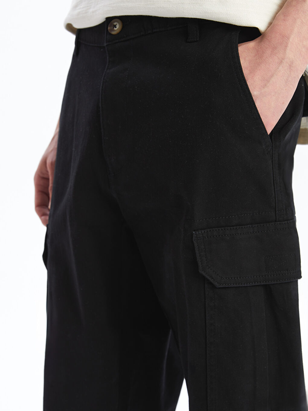 Standard Fit Men's Cargo Trousers -S53490Z8-RQL