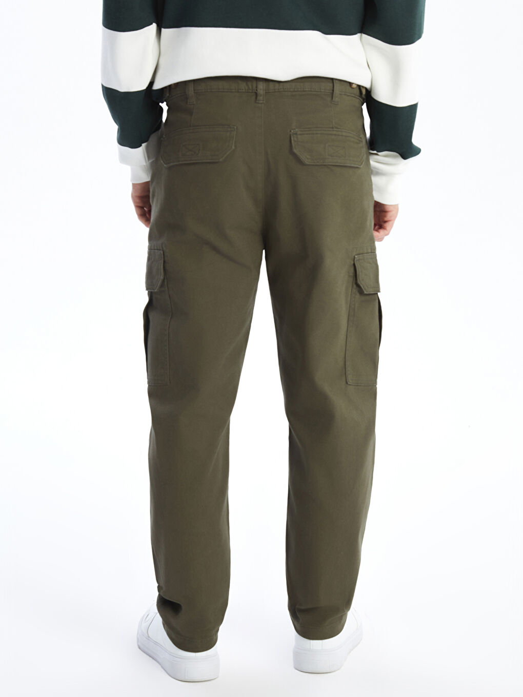 Standard Fit Men's Cargo Trousers -S53490Z8-SEM