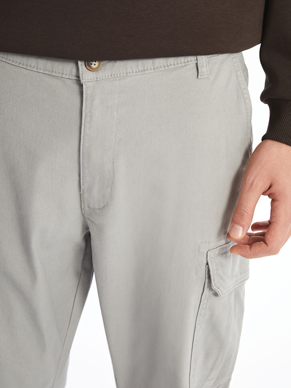 Standard Fit Men's Cargo Trousers -S53490Z8-V1G