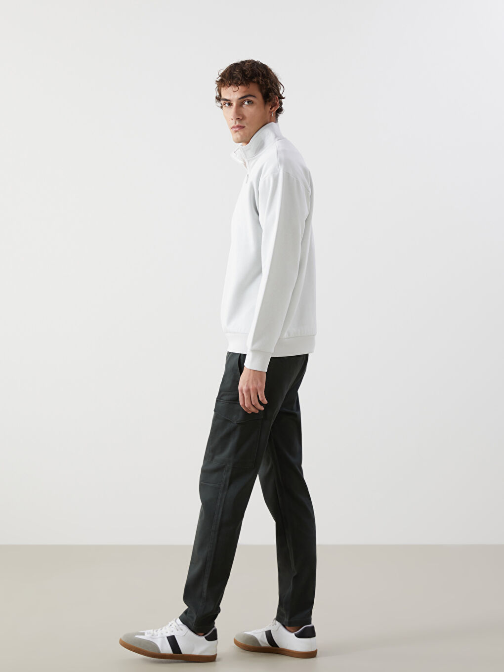 Slim Fit Men's Cargo Trousers -S53491Z8-QEG