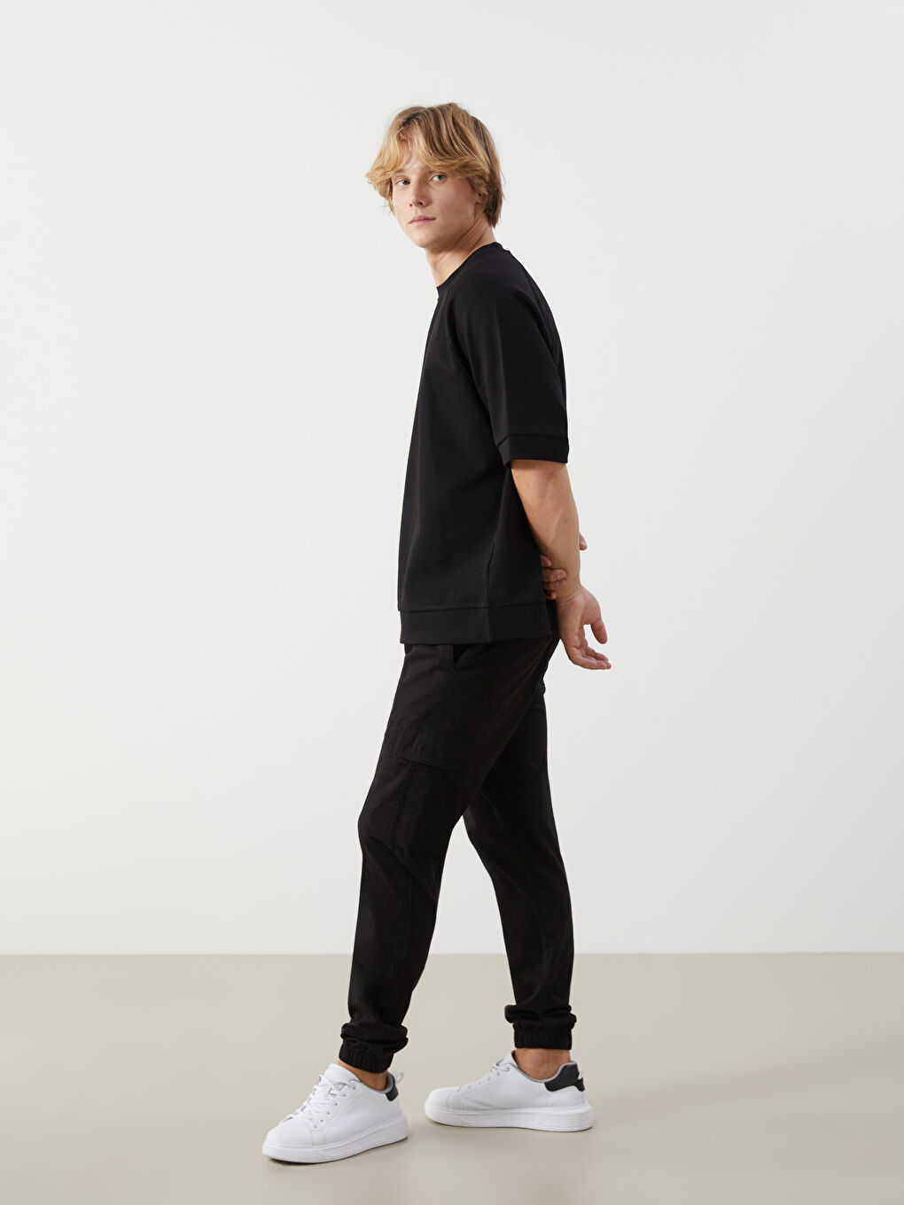 XSIDE Standart Kalıp Gabardin Erkek Jogger Pantolon -S53494Z8-RQL