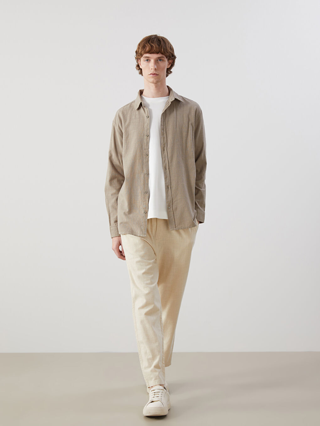BEŽ Pantalone Muškarci -S53497Z8-V1H