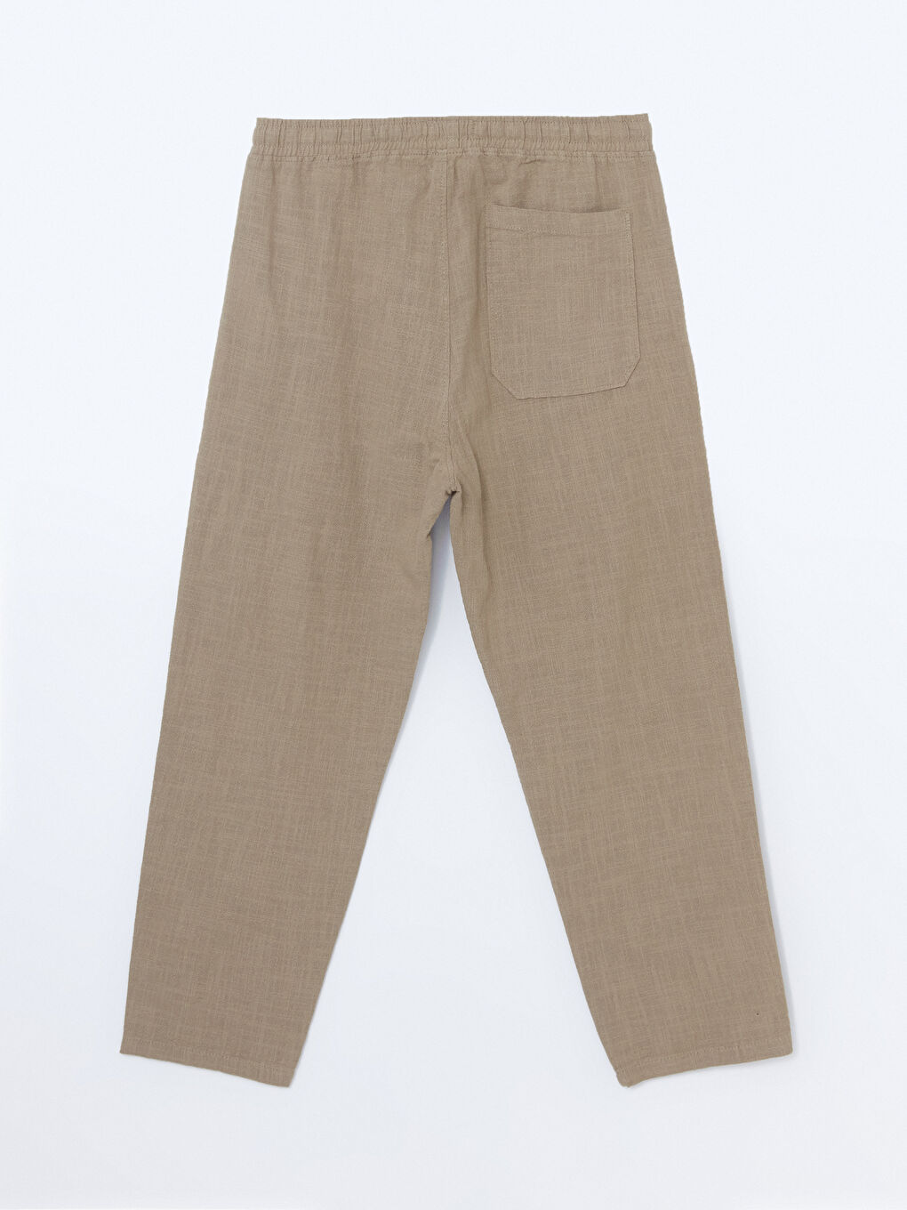 سروال رجال بقصة مريحة بمظهر الكتان-12