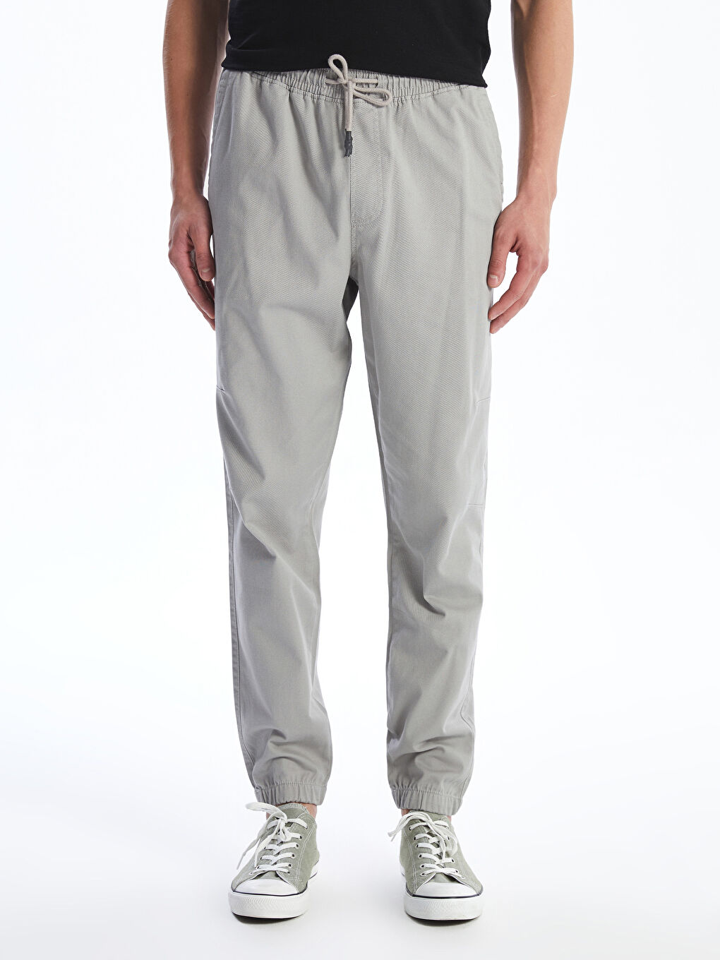 Standard Fit Gabardine Men's Jogger Trousers-1