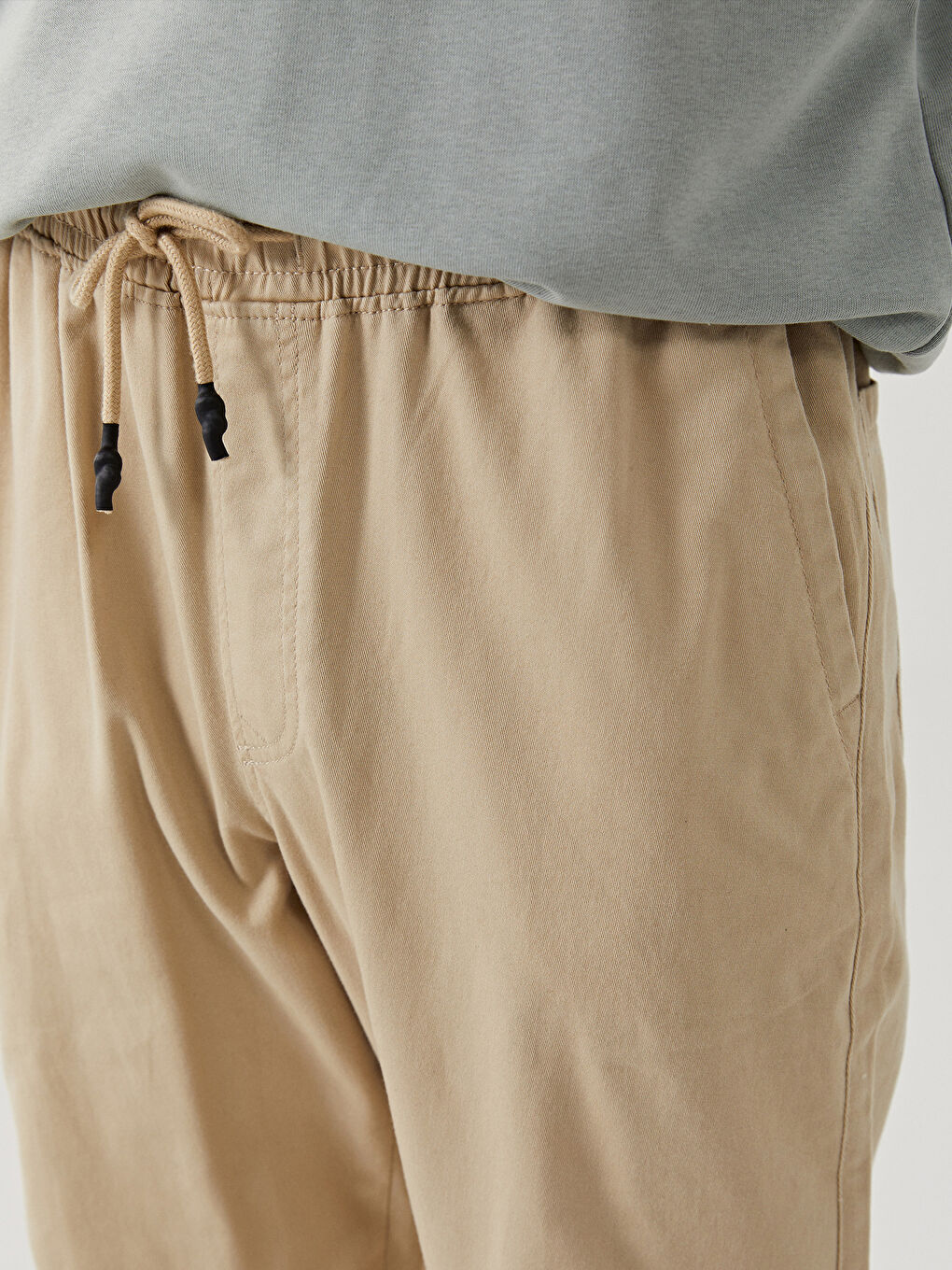 Muške džoger pantalone od gabardena, klasičan kroj -S53510Z8-S5P