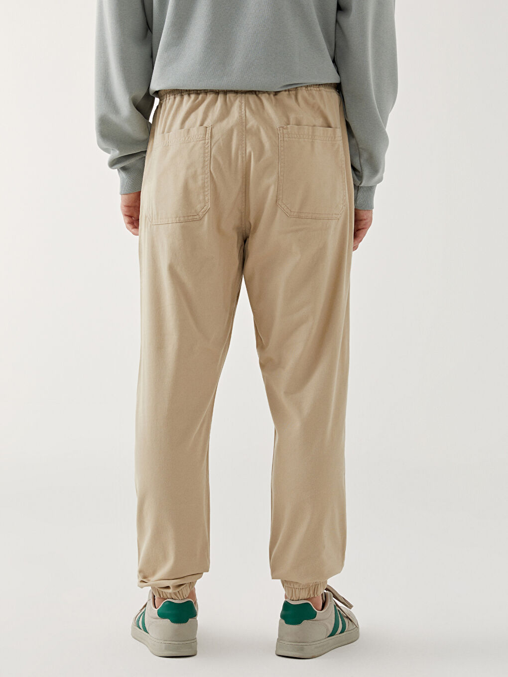 Muške džoger pantalone od gabardena, klasičan kroj -S53510Z8-S5P