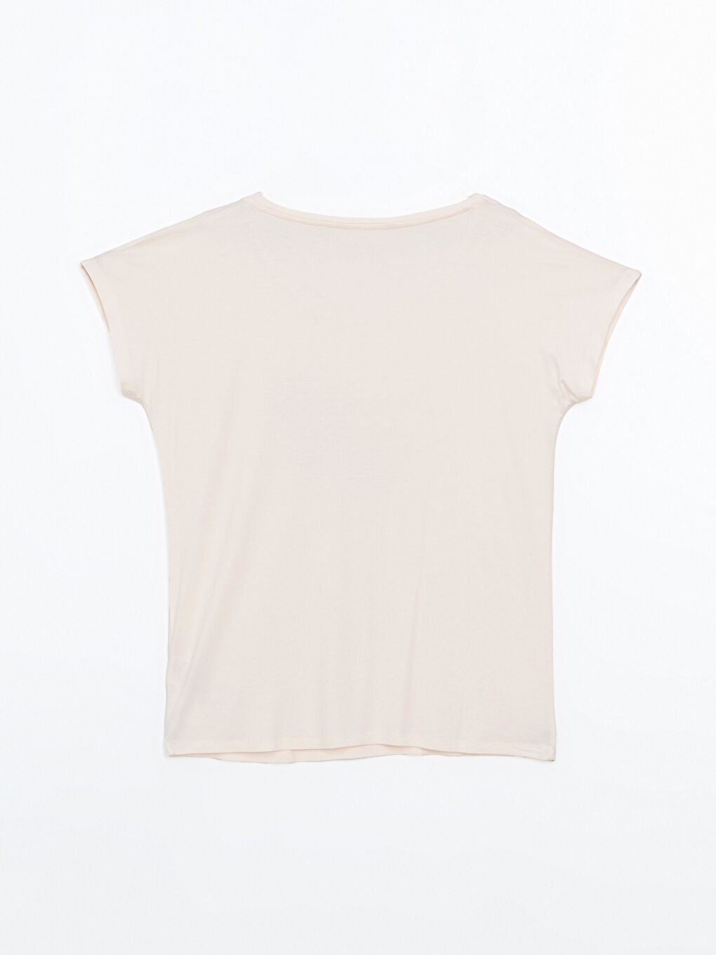 Pembe Bisiklet Yaka Baskılı Kadın Pijama Üstü-1