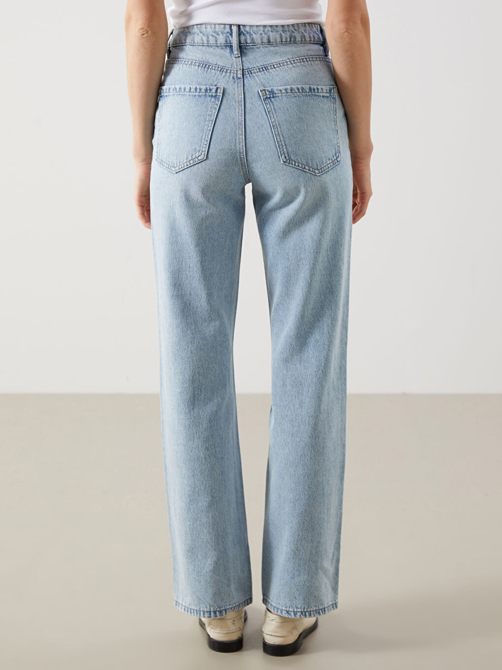 Ženske teksas pantalone ravnog kroja -S53558Z8-311
