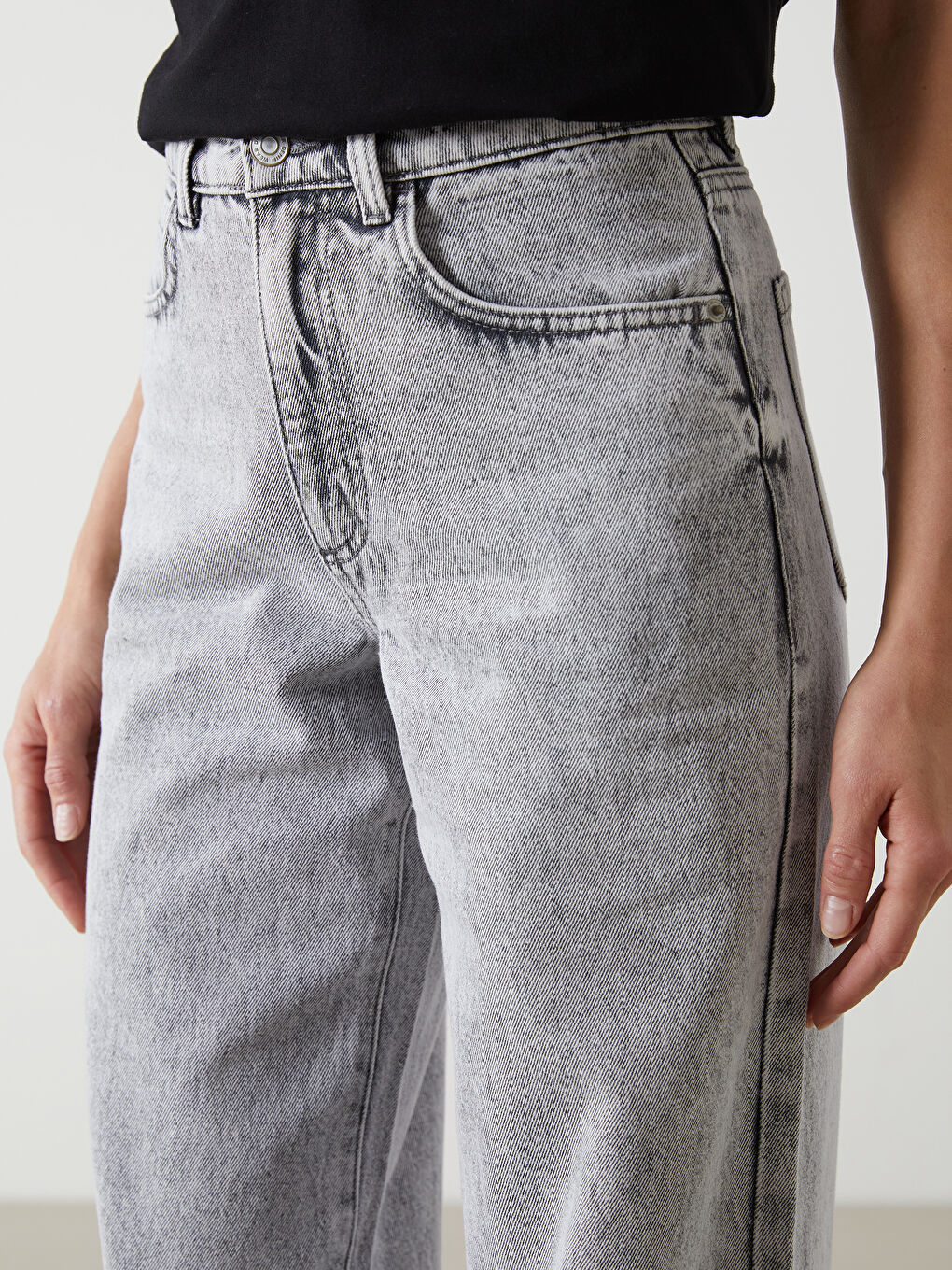 LCW Jeans Wideleg Kadın Jean Pantolon -S53561Z8-GRD