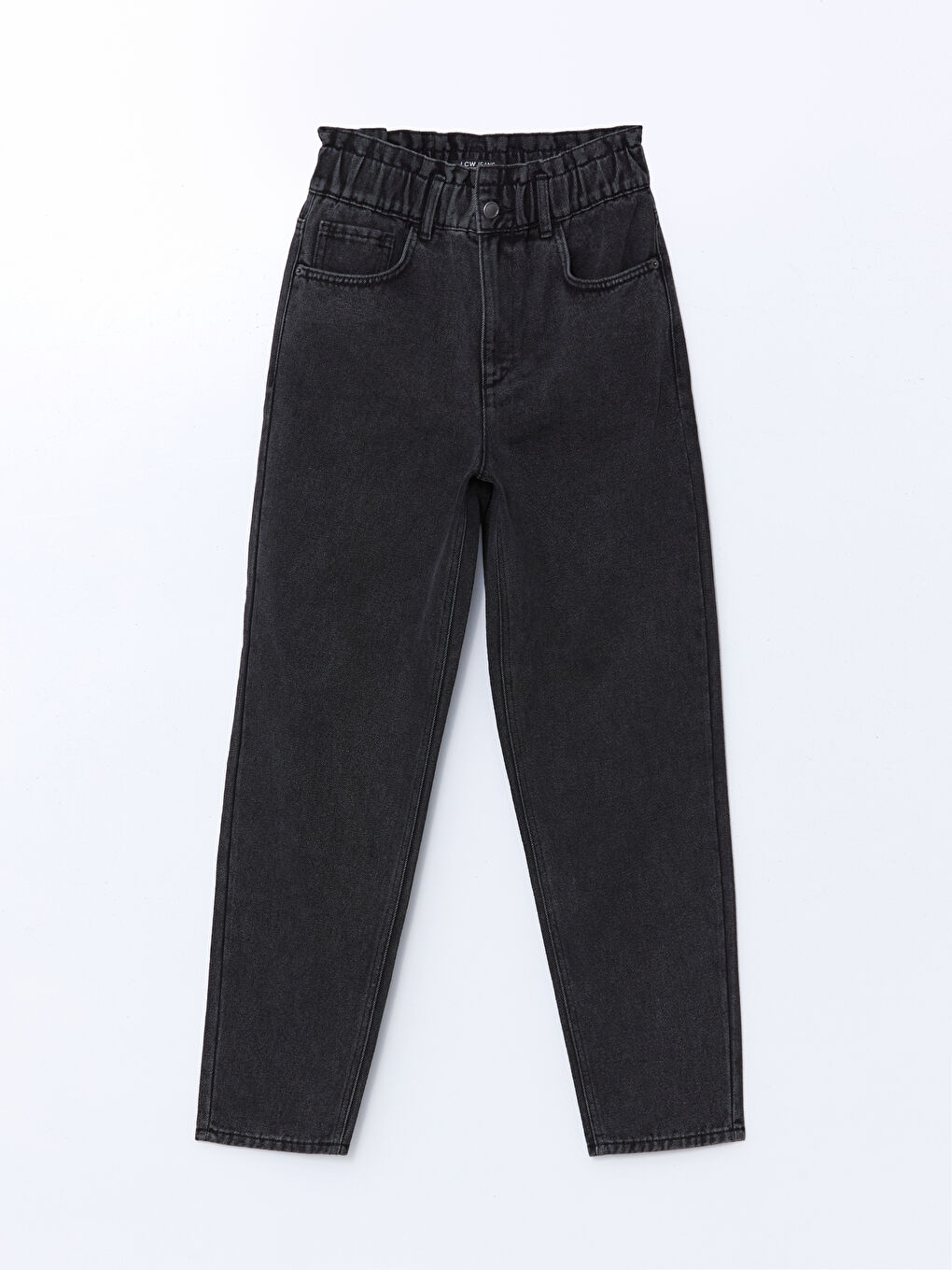 Elasticated Waist Slouchy Fit Women's Jeans -S53566Z8-GRD