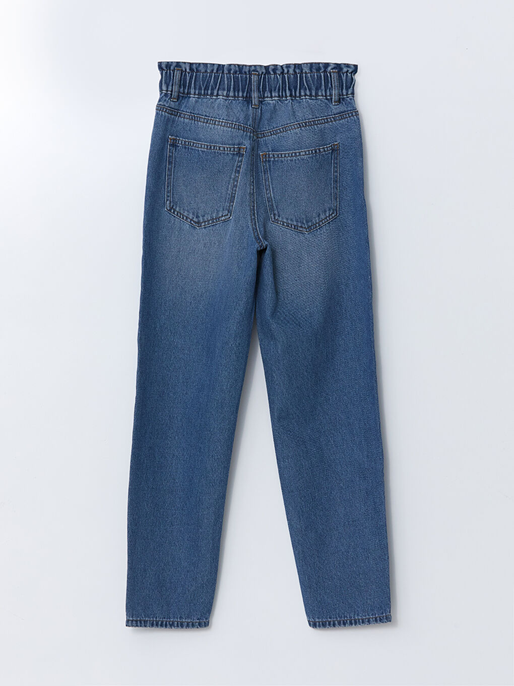 Elasticated Waist Slouchy Fit Women's Jeans -S53567Z8-507