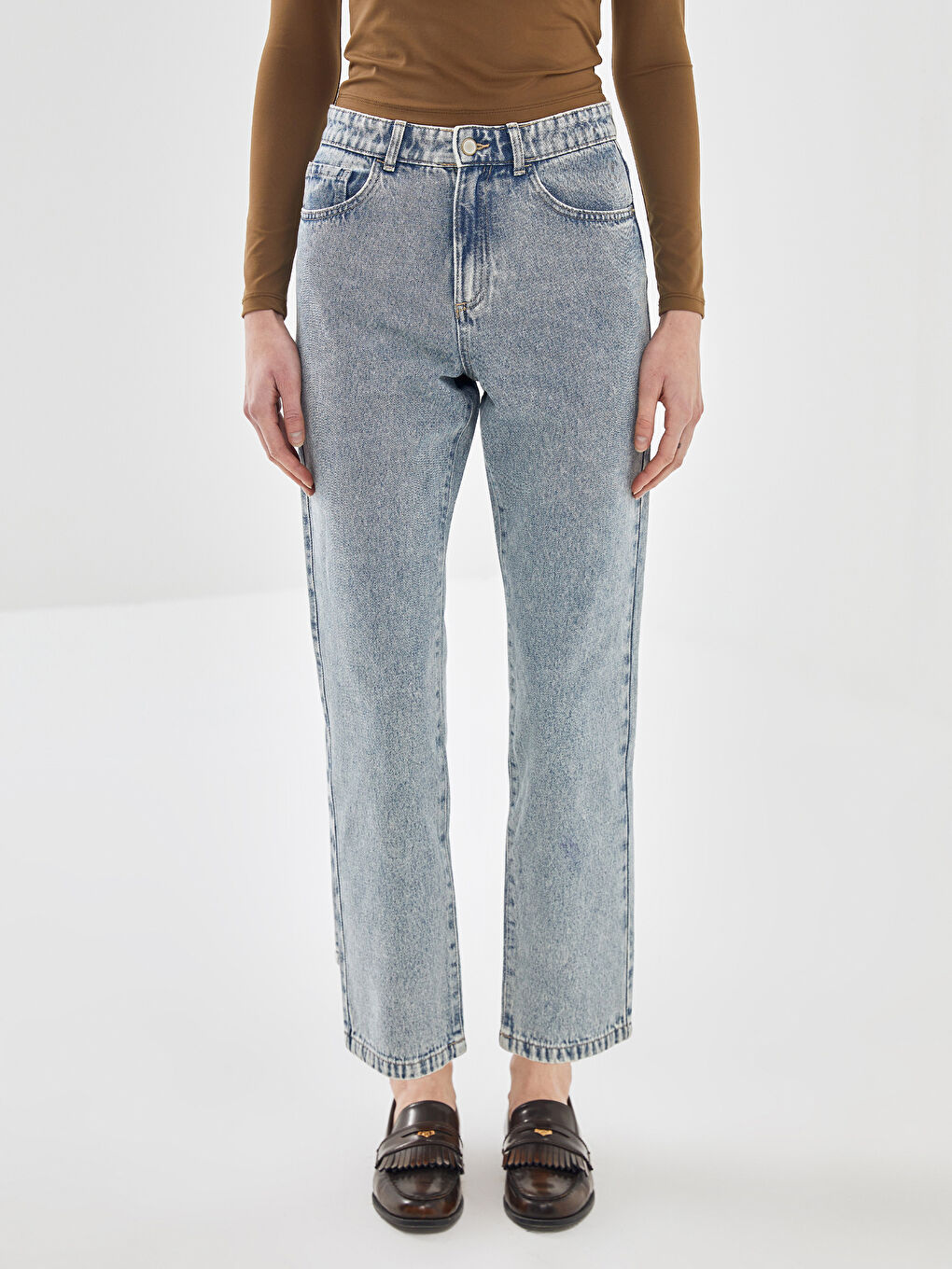 Straight Fit Women's Jeans -S53570Z8-311