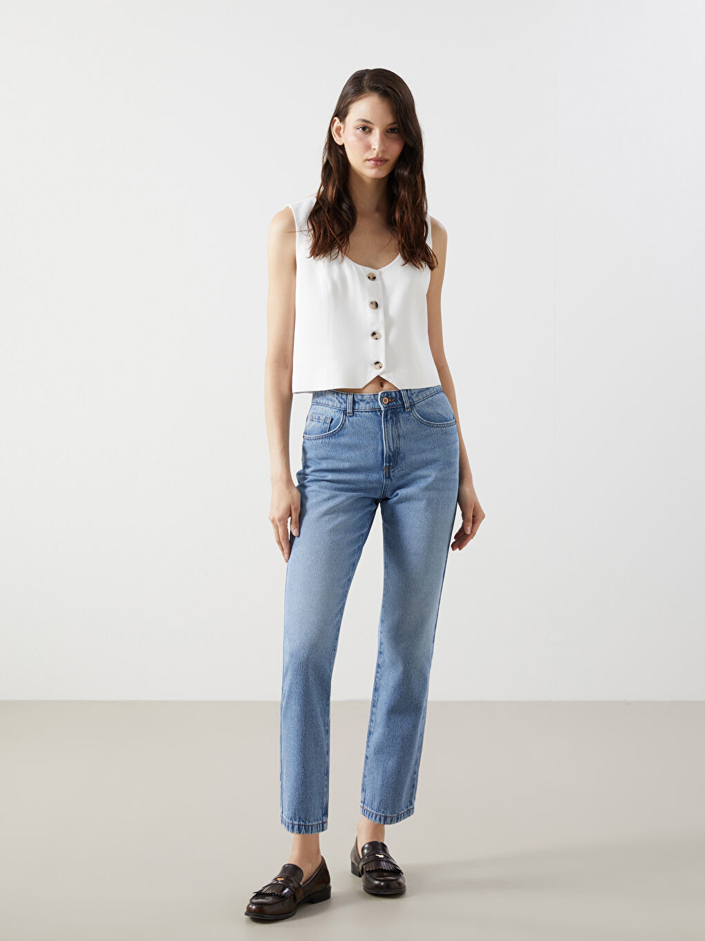 Straight Fit Women's Jeans -S53570Z8-507